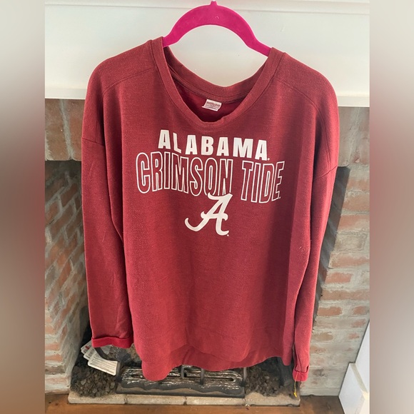 sideline apparel Tops Womens Large Alabama Crimson Roll Tide